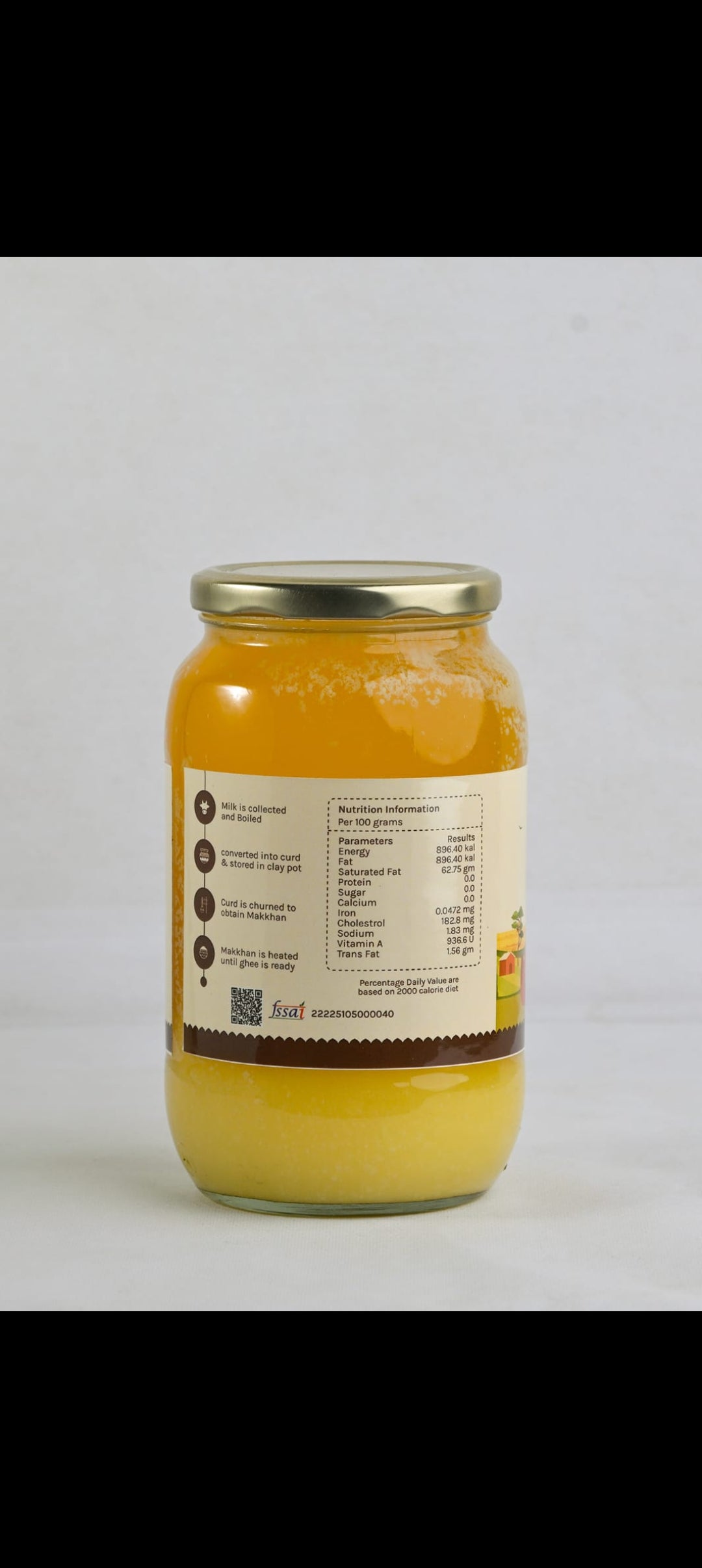 Desi A2 Cow Bilona Ghee 1 Liter